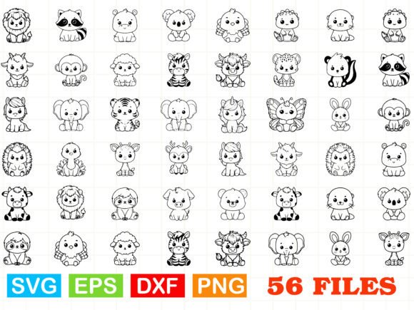 Cute Forest Animals, SVG Bundle
