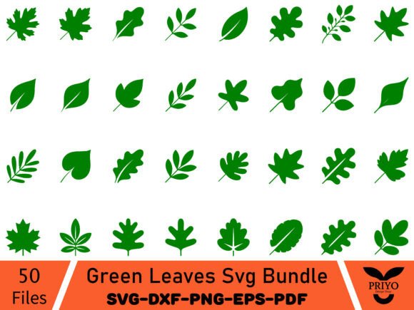 Green Leaves SVG Bundle