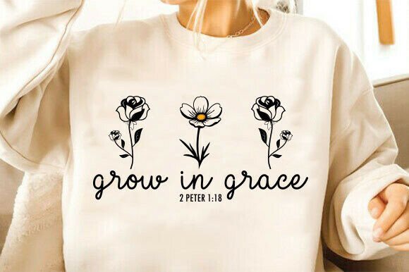 Grow in Grace: Wildflower & Faith SVG