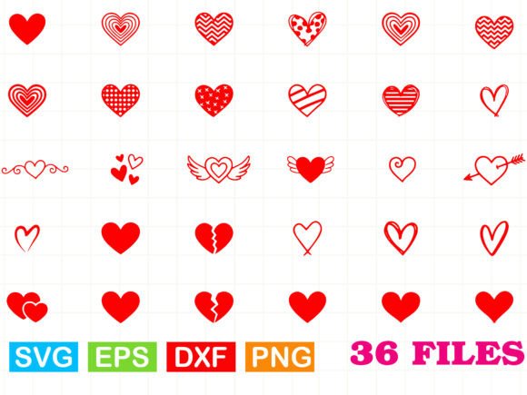 Hand-Drawn Heart SVG Bundle