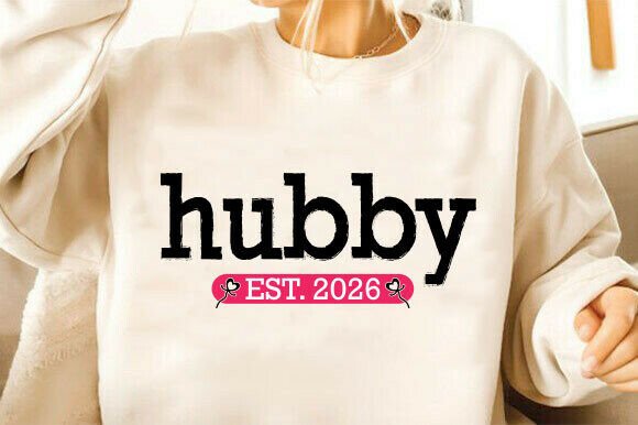 Hubby 2026 SVG PNG, Wedding SVG
