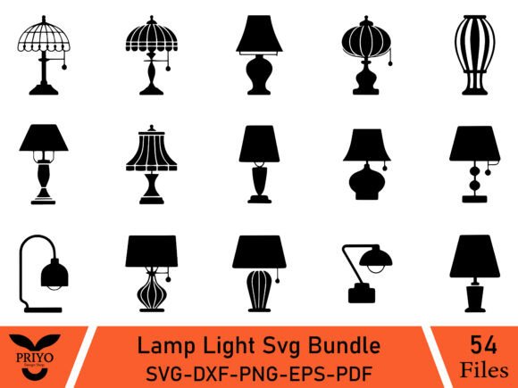 Lamp Light SVG Bundle