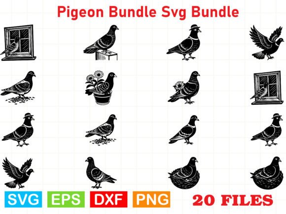 Pigeon Bundle SVG Bundle