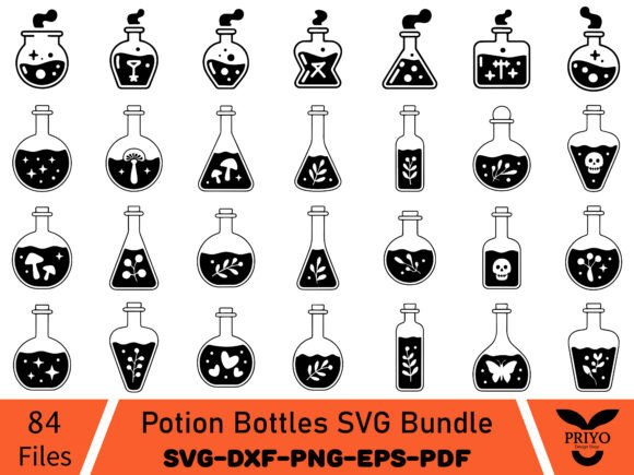 Potion Bottles SVG Bundle