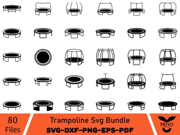 Trampoline SVG Bundle