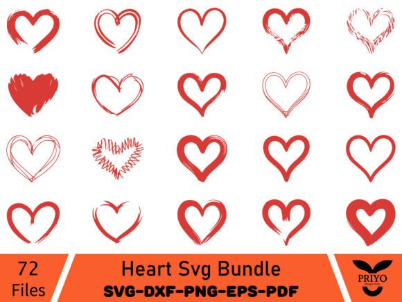 Valentine Heart SVG Bundle