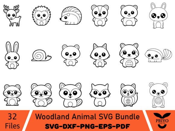 Woodland Animal SVG Bundle