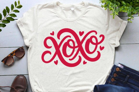 XOXO Hearts Valentine’s Day PNG SVG EPS